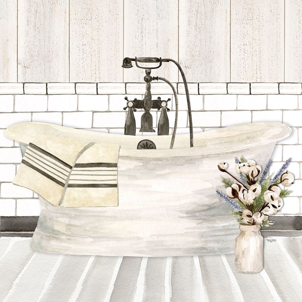 Farmhouse Bath I Tub Poster Print by Tara Reed - Item # VARPDXRB13067TR